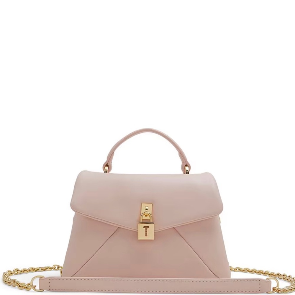 😍$275 Retail NWOT! Ted Baker Pink Poppy Leather top handle Handbag